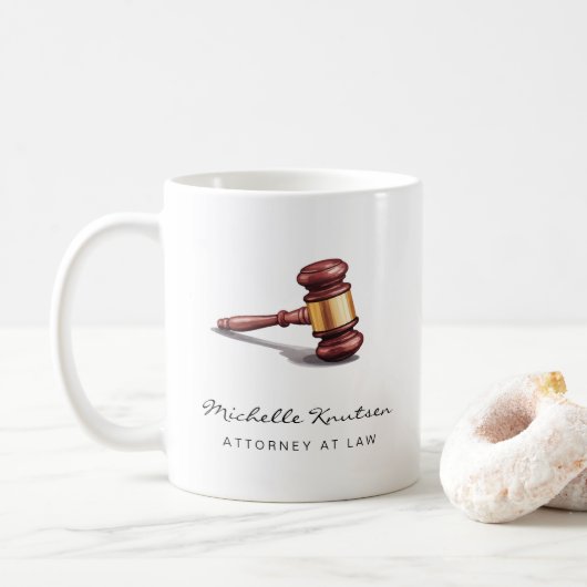 Professionele advocaat advocaat luxe koffiemok (Met donut)