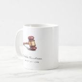 Professionele advocaat advocaat luxe koffiemok (Voorkant links)