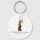 Professionele advocaat advocaat luxe sleutelhanger (Achterkant)