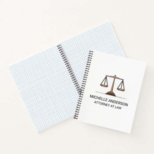 Professionele advocaat advocaat zwart-wit notitieboek (Binnen)