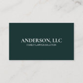 Professionele advocaat bij Law Black Scale Busines Visitekaartje (Achterkant)