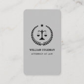 Professionele Advocaat Gerechtelijke Schaal QR Cod Visitekaartje (Voorkant)