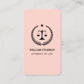 Professionele Advocaat Gerechtelijke Schaal QR Cod Visitekaartje (Voorkant)