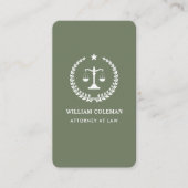 Professionele Advocaat Gerechtelijke Schaal QR Cod Visitekaartje (Voorkant)