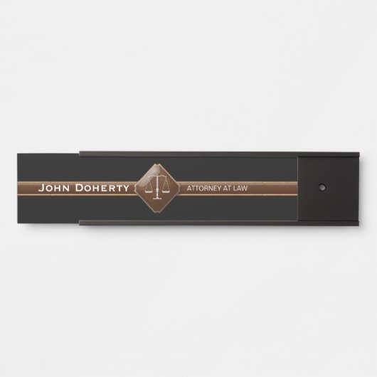 Professionele advocaat | RECHTSAANTEKENING Deurbordje (Voorkant)