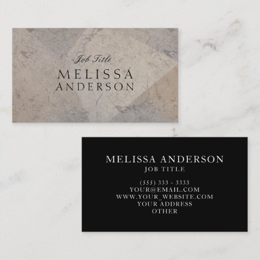 Professionele afbeelding visitekaartje (Voorkant / Achterkant)