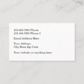 Professionele, afgeronde hoekkaarten visitekaartje (Achterkant)