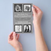 Professionele afhandeling van fotograaf flyer (Hand)