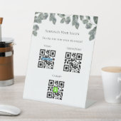 Professionele aftasten om zakelijke gegevens te be reclamebord met voetstuk (Insitu)