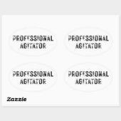 PROFESSIONELE AGGITEUR OVALE STICKER (Vel)