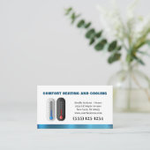 Professionele airconditioningverwarming visitekaartje (Staand voorkant)