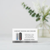 Professionele airconditioningverwarming visitekaartje (Staand voorkant)