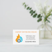 Professionele airconditioningverwarming visitekaartje (Staand voorkant)