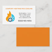 Professionele airconditioningverwarming visitekaartje (Voorkant / Achterkant)