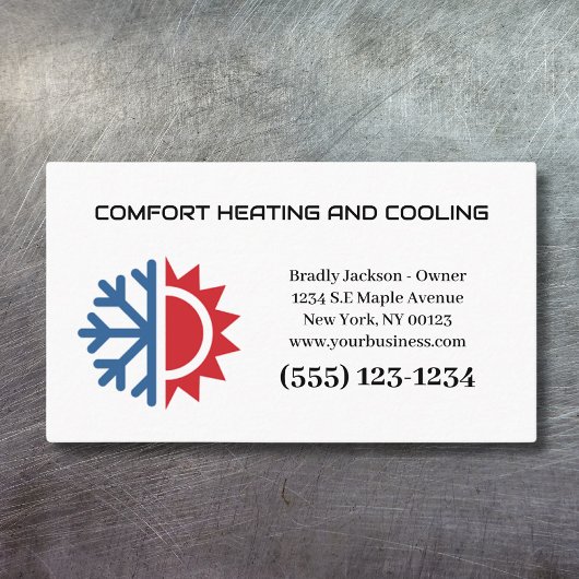 Professionele airconditioningverwarming visitekaartje