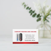 Professionele airconditioningverwarming visitekaartje (Staand voorkant)