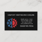 Professionele airconditioningverwarming visitekaartje (Voorkant)