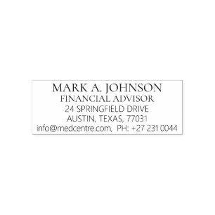 PROFESSIONELE ALGEMENE GEGEVENS  ZELFINKTENDE STEMPEL