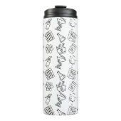 Professionele Apotheek Icoon Patroon Reis Tumbler Thermosbeker (Voorkant)
