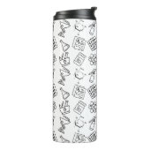 Professionele Apotheek Icoon Patroon Reis Tumbler Thermosbeker (Gedraaid links)