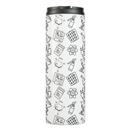 Professionele Apotheek Icoon Patroon Reis Tumbler Thermosbeker