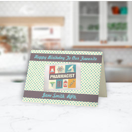 Professionele apotheker ・ Aangepast geboortedag Kaart