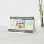 Professionele apotheker ・ Aangepast geboortedag Kaart (Voorkant)