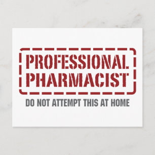 Professionele apotheker briefkaart