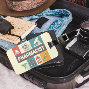 Professionele apotheker Iconisch ontworpen Bagagelabel