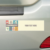 Professionele apotheker Iconisch ontworpen Bumpersticker (Op auto)