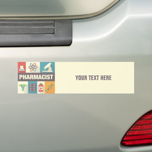 Professionele apotheker Iconisch ontworpen Bumpersticker (Op auto)