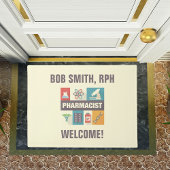 Professionele apotheker Iconisch ontworpen Deurmat