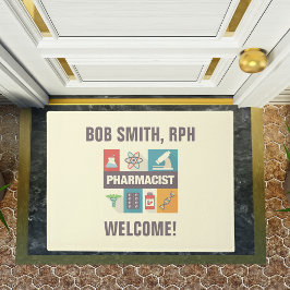 Professionele apotheker Iconisch ontworpen Deurmat
