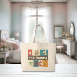 Professionele apotheker Iconisch ontworpen Grote Tote Bag
