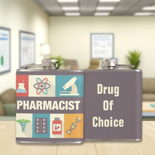 Professionele apotheker Iconisch ontworpen Heupfles