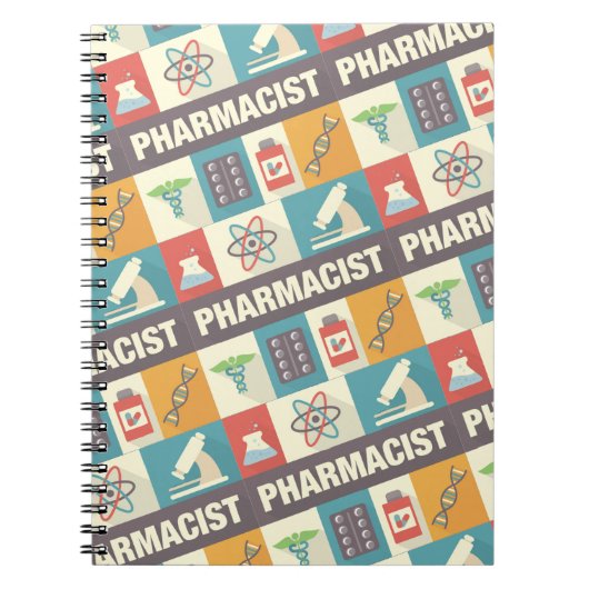 Professionele apotheker Iconisch ontworpen Notitieboek (Voorkant)