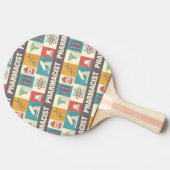 Professionele apotheker Iconisch ontworpen Tafeltennisbatje (Zijkant)