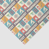 Professionele apotheker Iconisch ontworpen Tissuepapier (Detail)