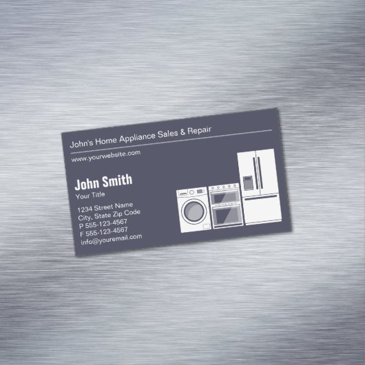 Professionele apparaatreparatie, service en verkoo magnetisch visitekaartje (Voorbeeld)