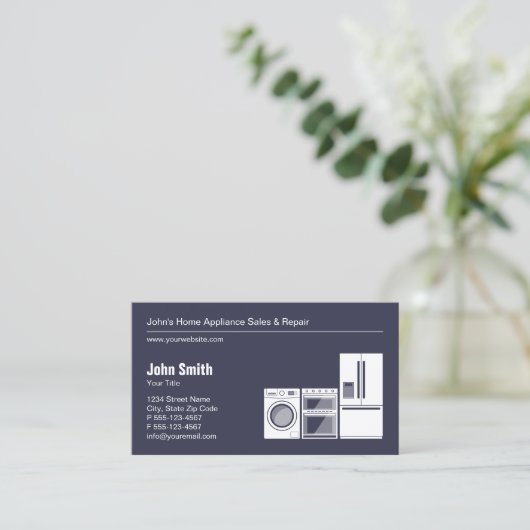Professionele apparaatreparatie, service en verkoo visitekaartje (Staand voorkant)
