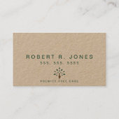 Professionele Arborist Logo Tree Trimmen Service Visitekaartje (Achterkant)