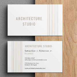 Professionele architect elegante ontwerper modern visitekaartje