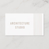 Professionele architect elegante ontwerper modern visitekaartje (Voorkant)
