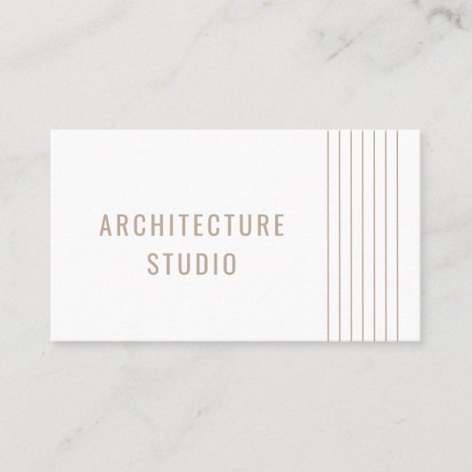 Professionele architect elegante ontwerper modern visitekaartje (Voorkant)