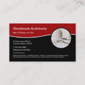 Professionele architect en architectuur visitekaartje (Voorkant)