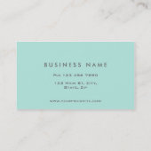 Professionele artiest Elegant Monogram Blue Visitekaartje (Achterkant)