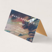 Professionele artiest visitekaartje (Achterkant)
