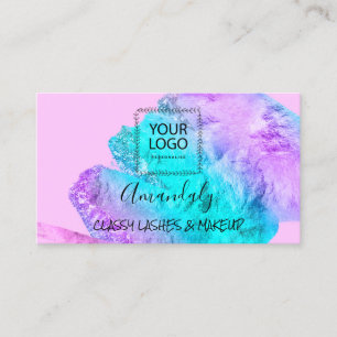 Professionele artistieke Logo Paint PurplePink Visitekaartje