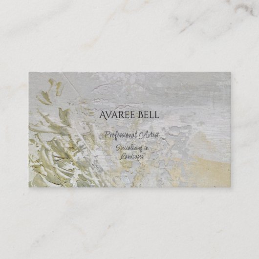 Professionele artistieke textuur (landschap) visitekaartje (Voorkant)