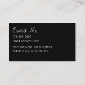 Professionele artistieke Visitekaartjes (Achterkant)